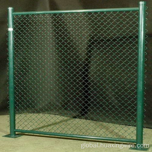 PVC Coated Diamond Fence high quality PVC coated chain link fence Supplier